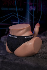 Beckett: Yeloly Weizenfarbe männlicher Gesäß-Masturbator YL-50 mit Arsch und Schwanz