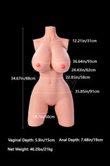 Lebensgroßer Masturbator Torso