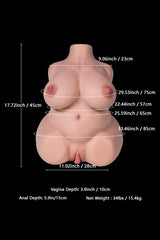 15,4kg B77 Ingrid BBW Real Doll Torso